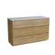 Storke Edge meuble salle de bains avec tablette pour vasques Tavola