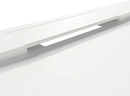 Balmani Dolce Duschwanne: 120 x 90 cm, Solid Surface, Weiß matt
