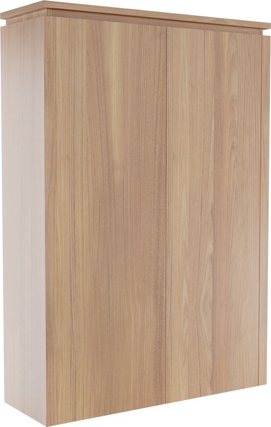 Balmani Eclips zwevende kolomkast Teakhout 90 x 32 x 130 cm