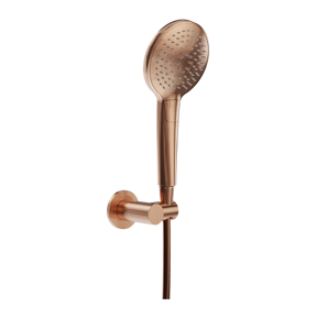 Blaufoss Round douchekop met slang 3 straalsoorten Brushed Rosegold
