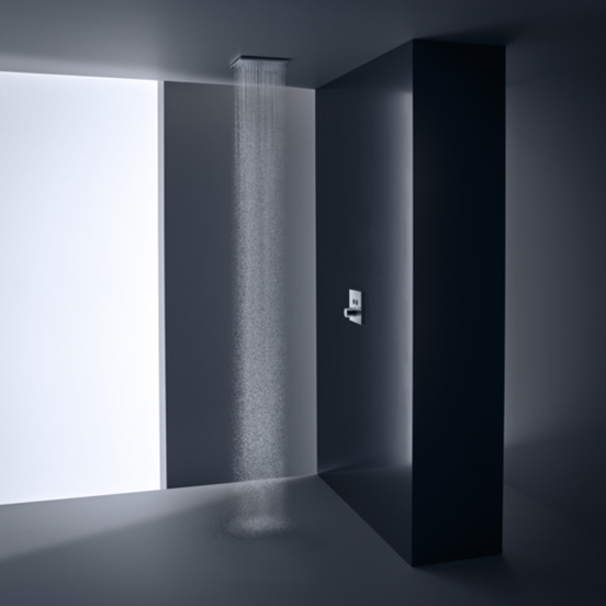 Axor Showerselect Square thermostat de douche encastré 2 fonctions chrome brillant