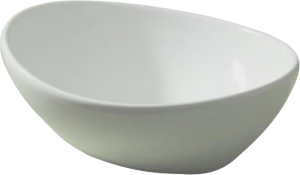 Luca Varess Denza Aufsatzwaschbecken: Weiß matte Keramik, oval, 40,5 x 34 cm