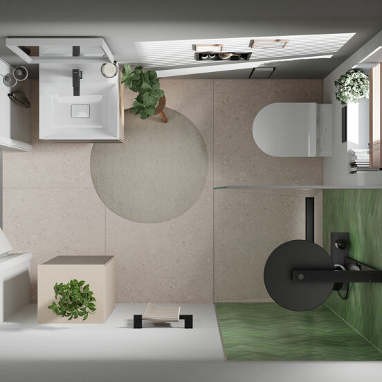 Hansgrohe XtraStoris Einbaunischen schwarz matt