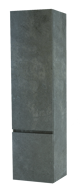 Balmani Cubo/Lucida zwevende badkamerkast links beton donkergrijs 45 x 35 x 169 cm