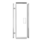 Balmani Senses Design jeu de profil pour porte de douche
