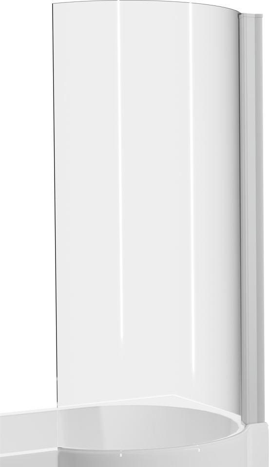Luca Varess Cyrus pare-baignoire simple 81 cm verre clair profil chrome