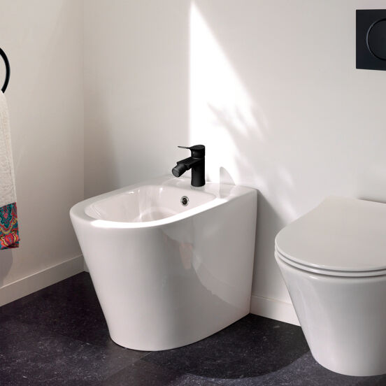 Blaufoss Lima robinet de bidet noir mat
