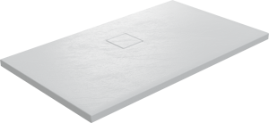 Linie Rumba douchebak 120 x 80 cm acryl mat wit leisteenstructuur