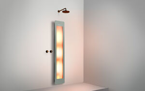Sunshower One L Infrarot Flache Aufputz Befestigung organic grey