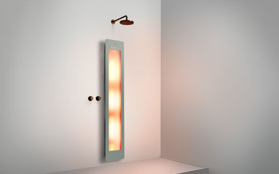 Sunshower One L Infrarood Vlakke opbouw organic grey