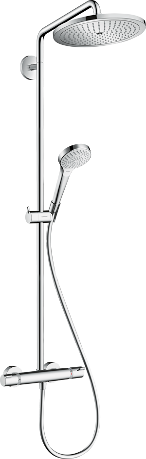 Hansgrohe Croma Select S280 thermostatische kraan regendoucheset glanzend chroom