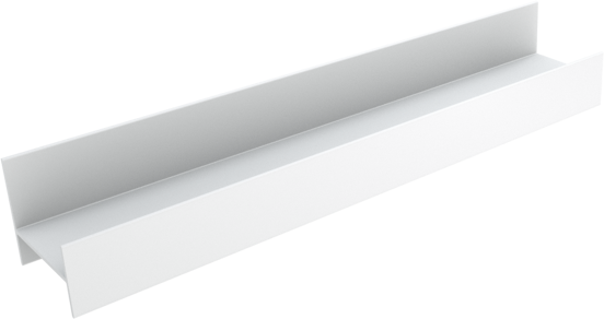 Blaufoss Blackline Tilli étagère murale blanc mat 42 x 8 cm