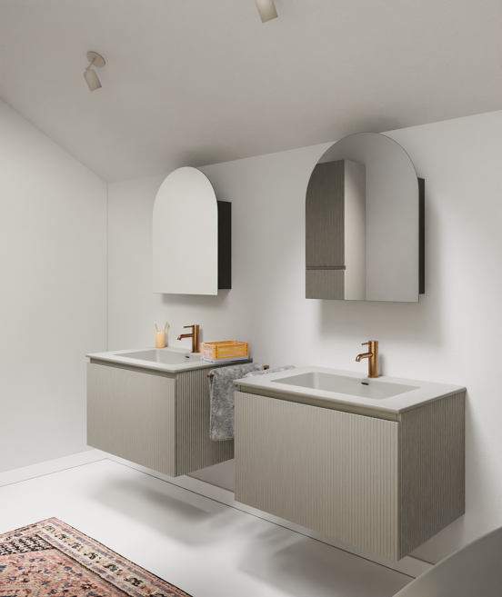 Storke Diva plan simple top solid soie grise matte 75 x 52 cm