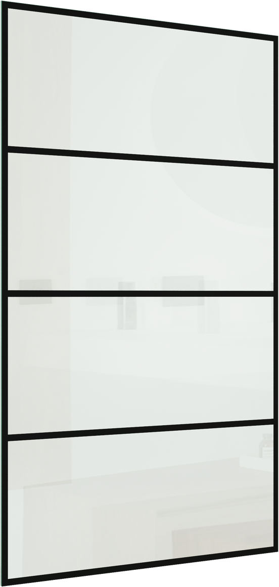 Linie Duschwand Glas: Stripes, 116 x 200 cm