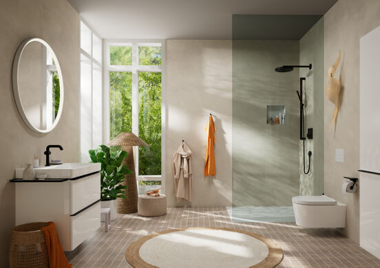 Hansgrohe AddStoris Toilettenpapierhalter schwarz matt