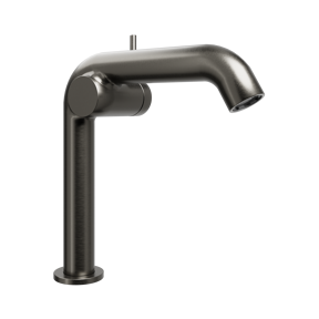 Blaufoss Round M EcoStart standaard wastafelkraan brushed gunmetal