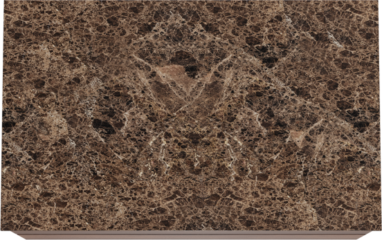Balmani Mitra meuble salle de bains suspendu 90 x 55 cm noyer avec Stretto tablette simple en marbre dark emperador