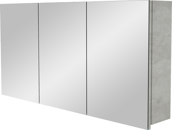 Storke Beta armoire de toilette 120 x 60 cm béton gris argent