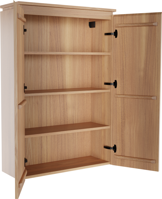 Balmani Eclips zwevende kolomkast Teakhout 90 x 32 x 130 cm