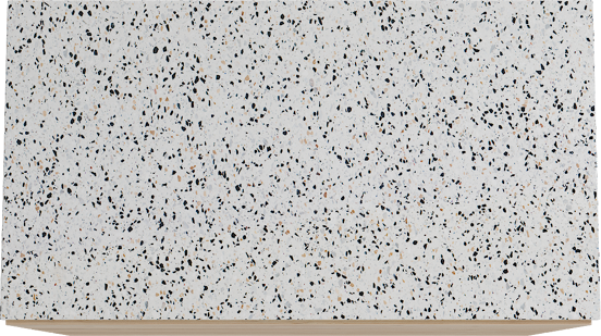 Storke Edge meuble salle de bains à poser 95 x 52 cm chêne brut avec Tavola tablette simple en blanc/noir mat terrazzo