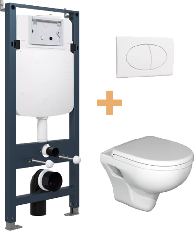 Linie Ilana toiletset met Enzo hangtoilet