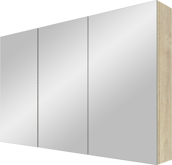 Linie Montro spiegelkast 120 x 75 cm natuur eik