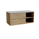 Storke Edge meuble salle de bains avec tablette pour vasques Tavola