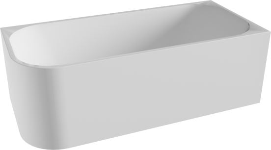 Luca Varess Mezzo tweepersoons hoekbad rechts 180 x 80 cm acryl mat wit