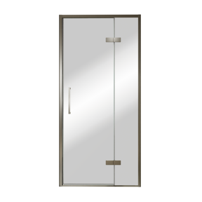 Balmani Senses Design porte pivotante à droite 100 cm x 210 cm verre Miroir Reflex, Profil Brushed GunMetal