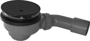Santeg Unishower douche afvoer Ø90mm mat zwart