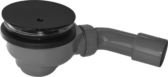 Santeg Unishower douche afvoer Ø90mm mat zwart