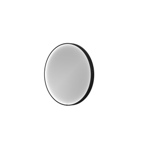 Balmani Secret Black miroir rond noir lumineux et anti-buée Ø 60 cm