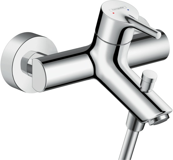 Hansgrohe Talis S robinet de bain mitigeur montage mural extérieur chrome brillant