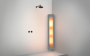 Sunshower One L Infrarood Opbouw in hoek organic grey