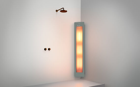Sunshower One L Infrarood Opbouw in hoek organic grey