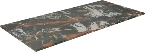 Balmani Stretto tablette simple marbre Portoro Gold 120 x 55 cm