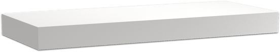 Balmani Dominus enkel of dubbel wastafelblad matte Solid Surface 135 x 55 cm