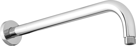 Blaufoss Round douchearm wandbevestiging 38cm chroom