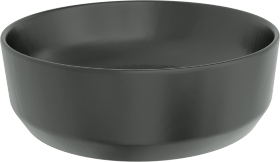 Luca Varess Perla vasque à poser porcelaine noir mat rond Ø 34 cm