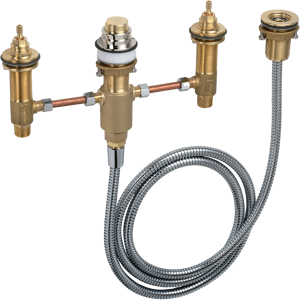 Hansgrohe Basis-Set für 4-Loch-Badewannen-Armatur