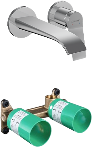 Hansgrohe Vivenis Robinet de lavabo encastré chrome incl élément intégré
