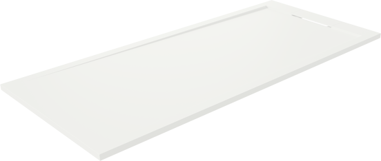 Balmani Andes duschwanne 180 x 80 cm Solid Surface weiß matt
