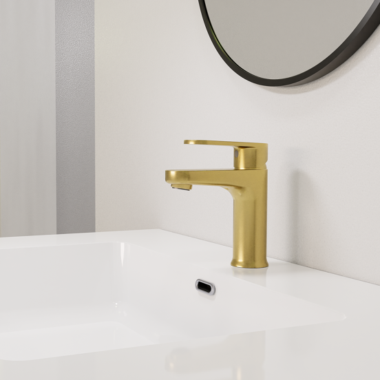 Linie Astor robinet de lavabo standard brushed gold