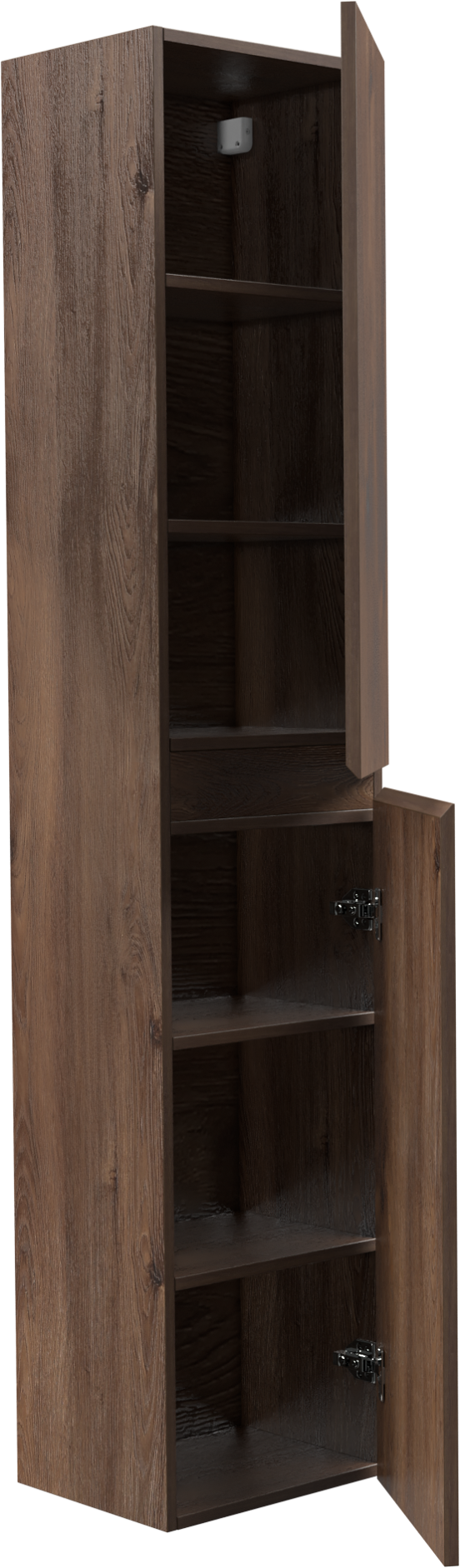 Linie Lado zwevende badkamerkast bruine eik 35 x 30 x 170 cm