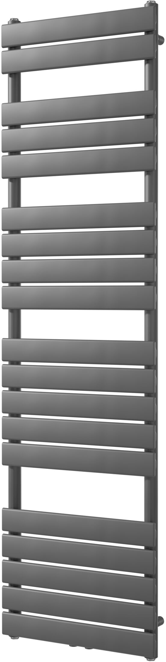 Vipera Vulcan enkele handdoekradiator 50 x 180 cm elektrische verwarming antraciet grijs zij- en middenaansluiting 1.049W, weerstand inbegrepen