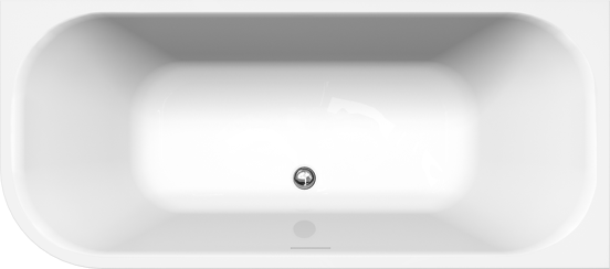 Luca Varess Mezzo 2-Personen-Eckbadewanne: rechts, 170 x 75 cm, Acryl, Weiß glänzend