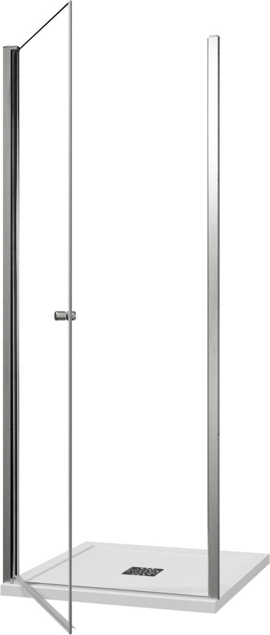 Luca Varess Kuresa douche draaideur 85 x 200 cm helder glas glanzend chroom profiel