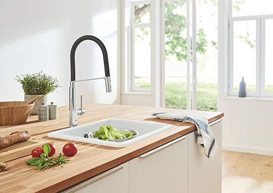 Grohe Concetto keukenkraan met uittrekbare handdouche glanzend chroom