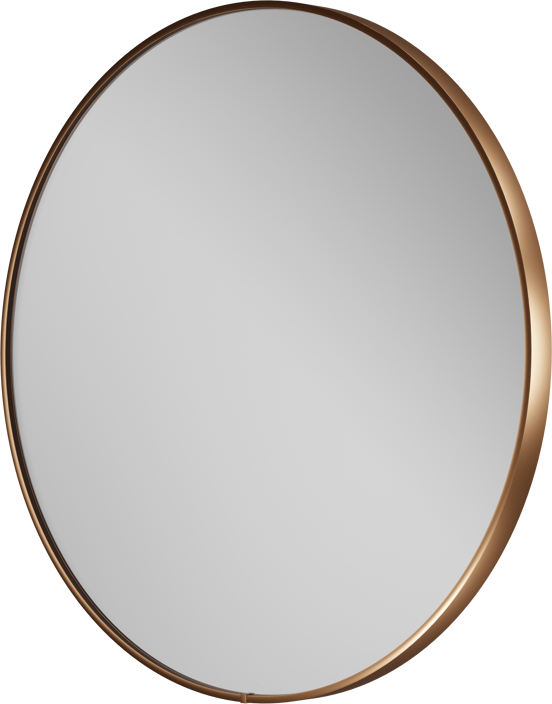 Balmani Secret rond badkamerspiegel Brushed RoseGold Ø 90 cm met spiegelverlichting en anti-damp