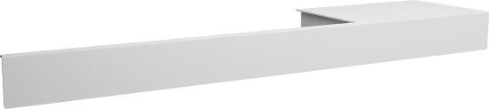 Vipera Handtuchhalter Rechts, Weiß matt, 50 cm